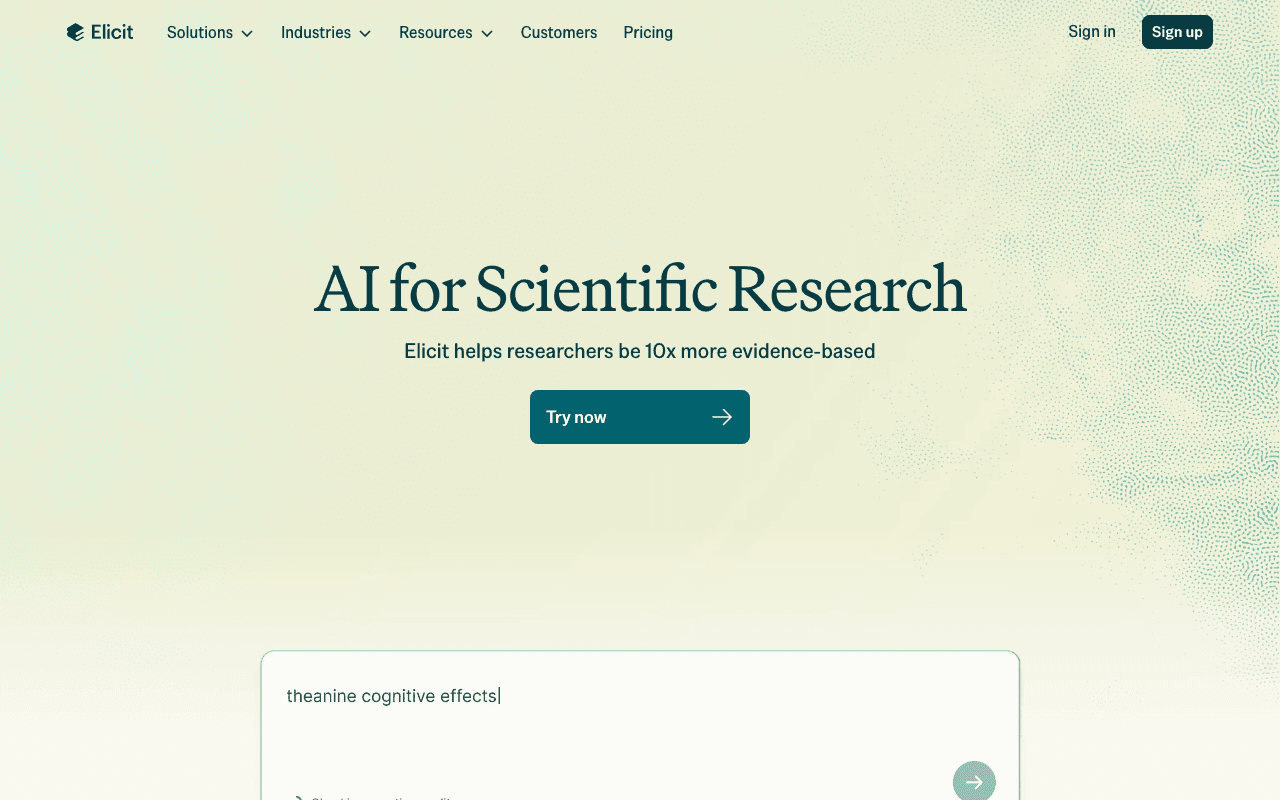 Elicit homepage
