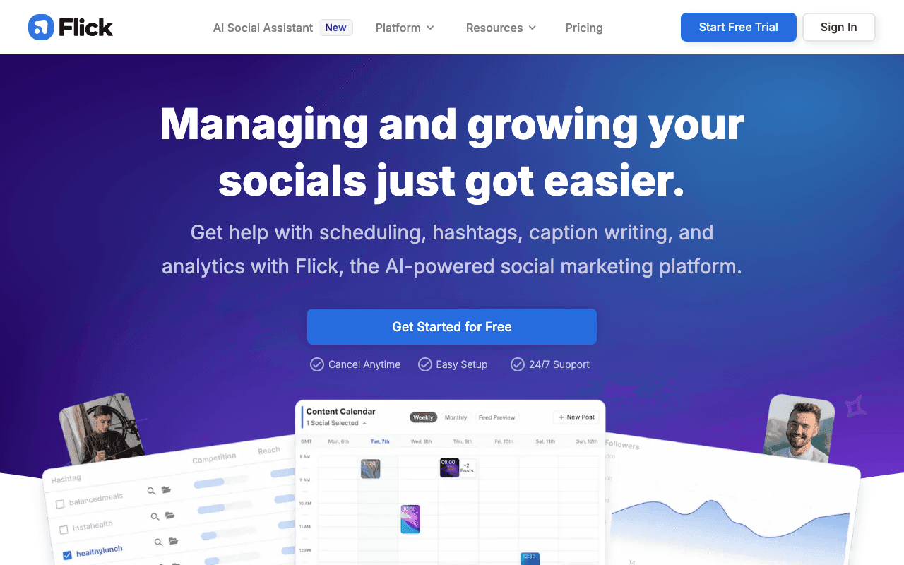 Flick homepage