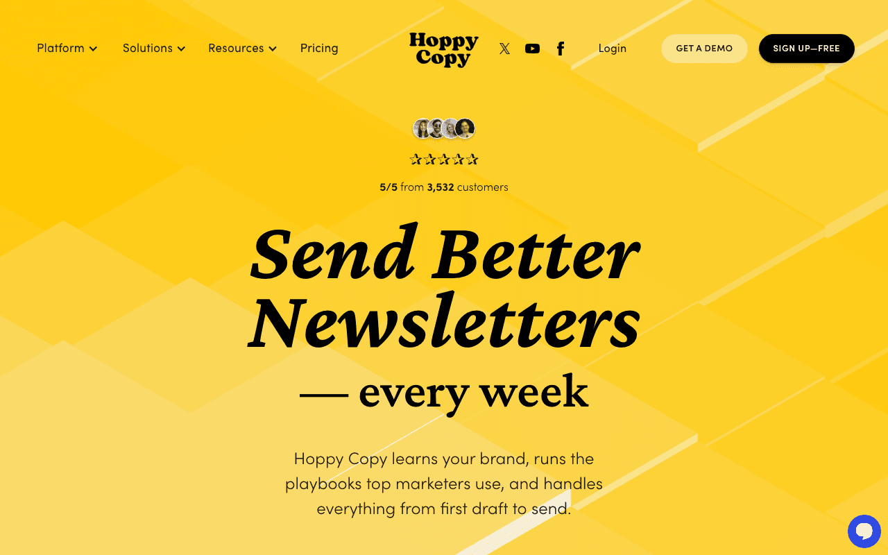 Hoppy Copy homepage