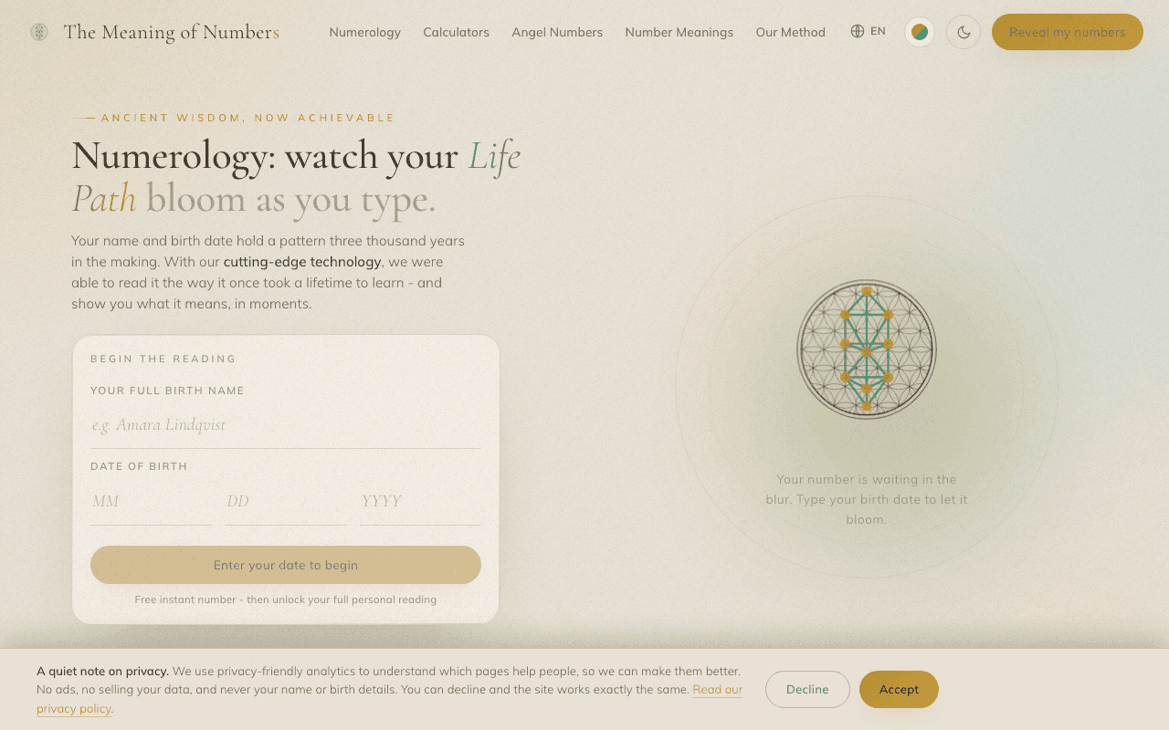 The Meaning of Numbers homepage