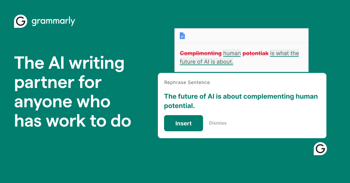 Grammarly homepage