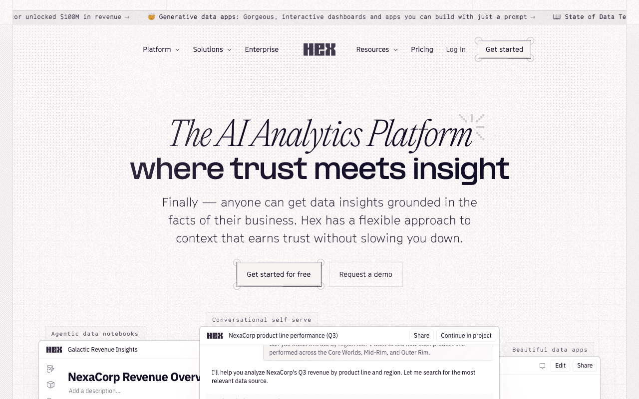 Hex homepage